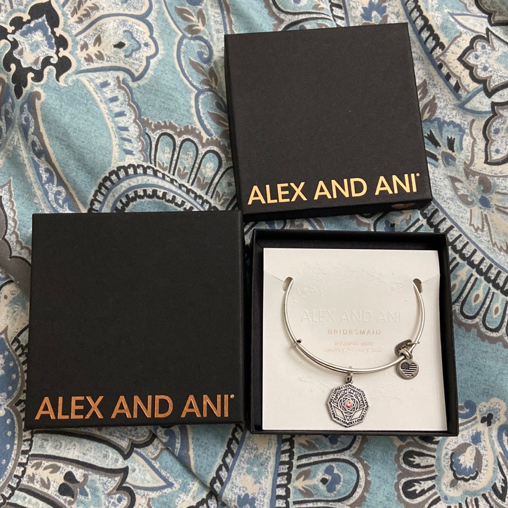 Alex and Ani bridesmaid charm bracelets (2)